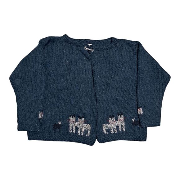 Vintage Knitting Needles For Margaret Hill Crochet Knit Sweater XL Green/Blue - Picture 1 of 17